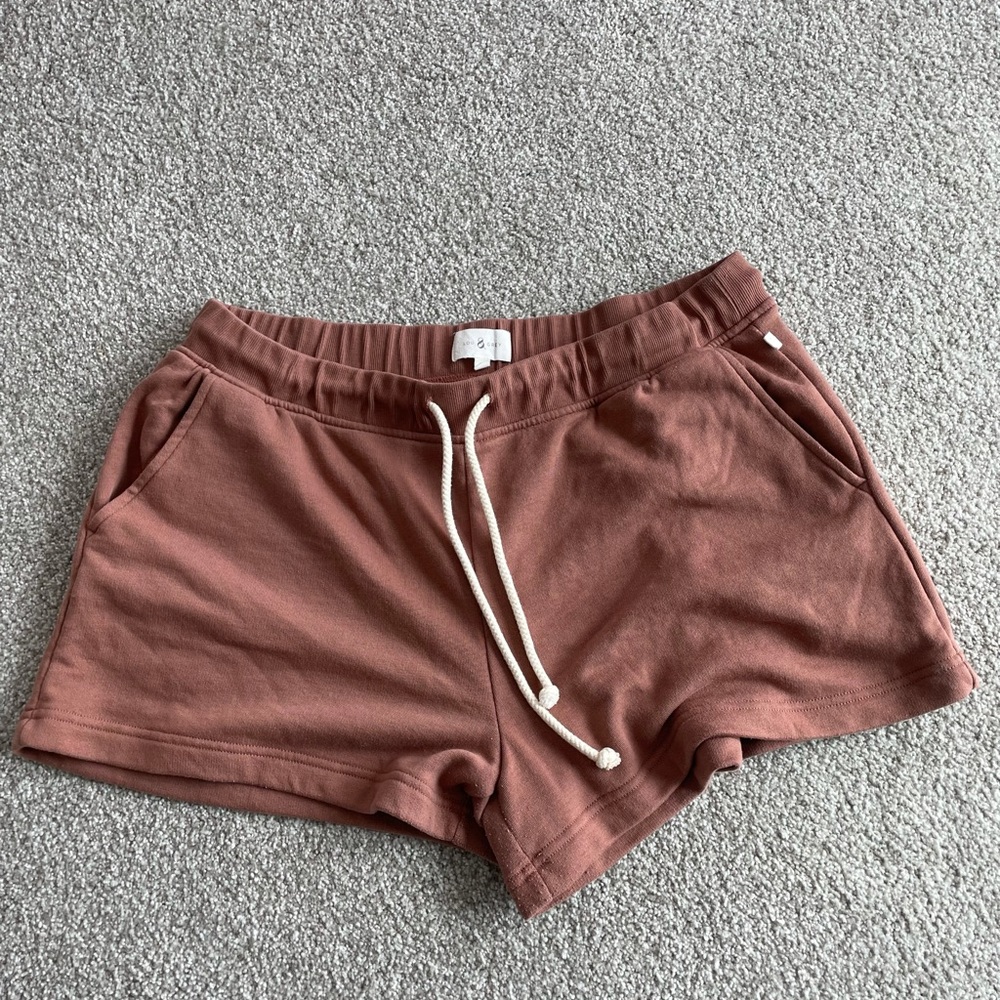 Lou grey mauve comfy shorts